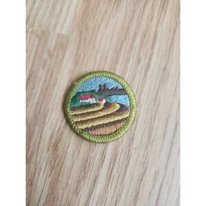 Vintage BSA Boy Scouts of America Farm Mechanics Merit Badge Patch Agriculture